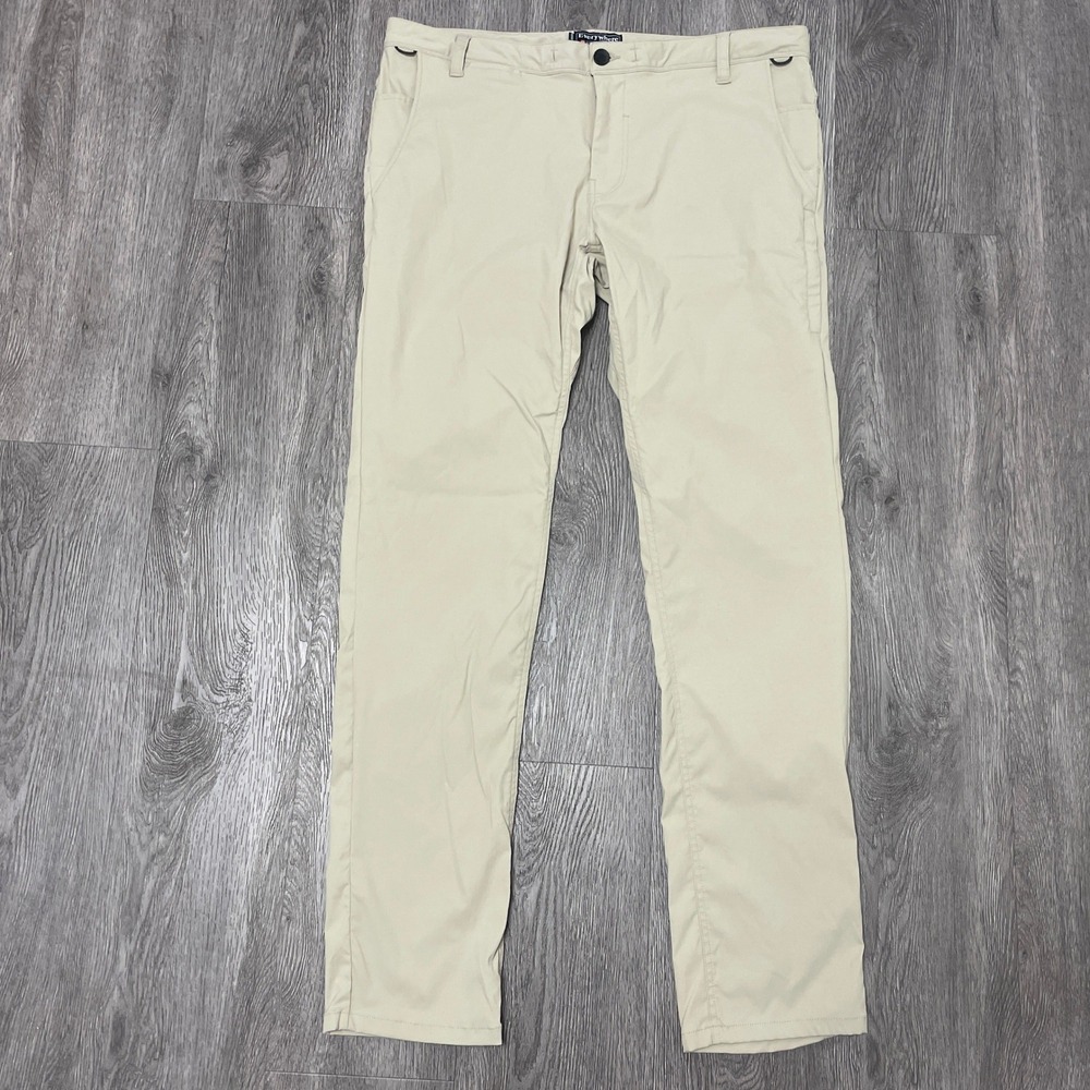 686 Pants Mens 36 Tan Everywhere Eco Slim Fit Chino Hiking Tech Workwear